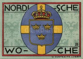 Német Birodalom/Weimari Köztársaság/ Lübeck 1921. 50Pf(5x) 5klf db, teljes sor T:I