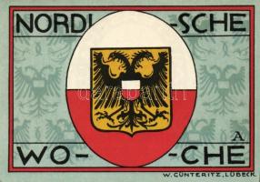 Német Birodalom/Weimari Köztársaság/ Lübeck 1921. 50Pf(5x) 5klf db, teljes sor T:I