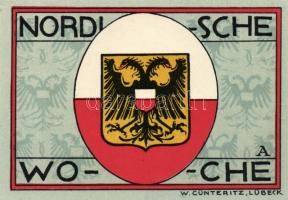 Német Birodalom/Weimari Köztársaság/ Lübeck 1921. 50Pf(5x) 5klf db, teljes sor T:I