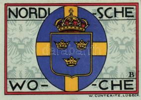 Német Birodalom/Weimari Köztársaság/ Lübeck 1921. 50Pf(5x) 5klf db, teljes sor T:I