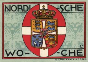 Német Birodalom/Weimari Köztársaság/ Lübeck 1921. 50Pf(5x) 5klf db, teljes sor T:I