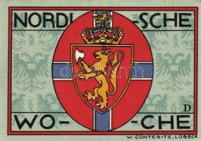 Német Birodalom/Weimari Köztársaság/ Lübeck 1921. 50Pf(5x) 5klf db, teljes sor T:I