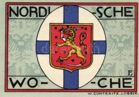 Német Birodalom/Weimari Köztársaság/ Lübeck 1921. 50Pf(5x) 5klf db, teljes sor T:I