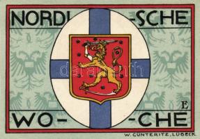 Német Birodalom/Weimari Köztársaság/ Lübeck 1921. 50Pf(5x) 5klf db, teljes sor T:I