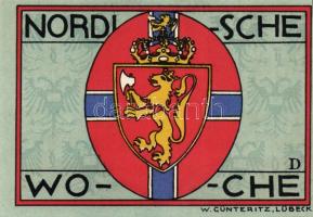 Német Birodalom/Weimari Köztársaság/ Lübeck 1921. 50Pf(5x) 5klf db, teljes sor T:I