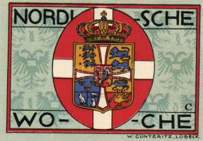 Német Birodalom/Weimari Köztársaság/ Lübeck 1921. 50Pf(5x) 5klf db, teljes sor T:I