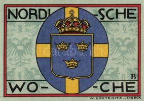 Német Birodalom/Weimari Köztársaság/ Lübeck 1921. 50Pf(5x) 5klf db, teljes sor T:I