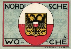 Német Birodalom/Weimari Köztársaság/ Lübeck 1921. 50Pf(5x) 5klf db, teljes sor T:I