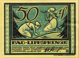 Német Birodalom/Weimari Köztársaság/ Lippsrpinge 1921. 25Pf +  50Pf + 75Pf 3klf db, teljes sor T:I,I...