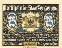 Német Birodalom/Weimari Köztársaság/ Lenzen D.N. 50Pf(3x) + 75Pf(3x) 6klf db, teljes sor T:I