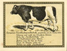 Német Birodalom/Weimari Köztársaság/ Lenzen D.N. 50Pf(3x) + 75Pf(3x) 6klf db, teljes sor T:I