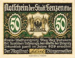 Német Birodalom/Weimari Köztársaság/ Lenzen D.N. 50Pf(3x) + 75Pf(3x) 6klf db, teljes sor T:I