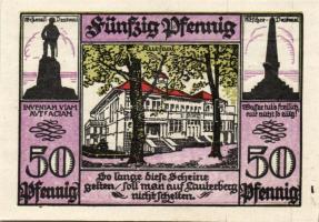 Német Birodalom/Weimari Köztársaság/ Lanterberg 1921. 25Pf + 50Pf + 75Pf + 100Pf + 300Pf 5klf db, te...