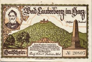 Német Birodalom/Weimari Köztársaság/ Lanterberg 1921. 25Pf + 50Pf + 75Pf + 100Pf + 300Pf 5klf db, te...