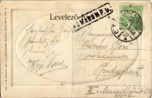 1911 Komárom, Komárno; kőszűz a várban. L. H. Pannonia 4918. / castle, monument + "GRAZ - BUDAP...