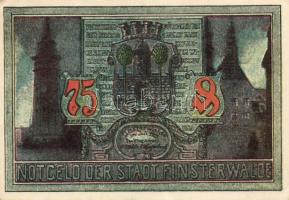 Német Birodalom/Weimari Köztársaság/ Finsterwalde 1921. 25Pf + 50Pf + 75Pf 3klf db, teljes sor T:I,I...