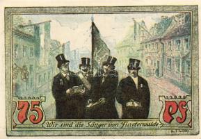 Német Birodalom/Weimari Köztársaság/ Finsterwalde 1921. 25Pf + 50Pf + 75Pf + 3klf db, teljes sor T:I,I-