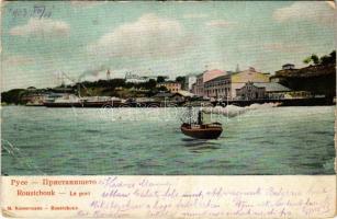 1903 Ruse, Rousse, Russe, Roustchouk, Rustschuk; Port, steamship (Rb)