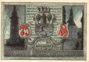 Német Birodalom/Weimari Köztársaság/ Finsterwalde 1921. 25Pf + 50Pf + 75Pf + 3klf db, teljes sor T:I...