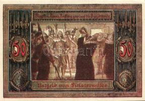 Német Birodalom/Weimari Köztársaság/ Finsterwalde 1921. 25Pf + 50Pf + 75Pf + 3klf db, teljes sor T:I...