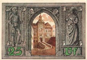 Német Birodalom/Weimari Köztársaság/ Finsterwalde 1921. 25Pf + 50Pf + 75Pf + 3klf db, teljes sor T:I...