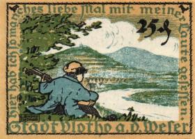 Német Birodalom/Weimari Köztársaság/ Vlotho 1921. 10Pf + 25Pf + 50Pf 3klf db, teljes sor T:I