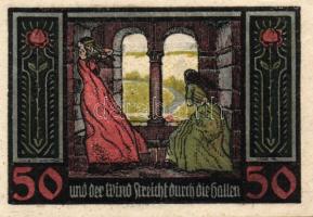 Német Birodalom/Weimari Köztársaság/ Rudelsburg D.N. 50Pf(5x) 5klf db, teljes sor T:I