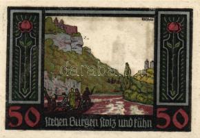 Német Birodalom/Weimari Köztársaság/ Rudelsburg D.N. 50Pf(5x) 5klf db, teljes sor T:I