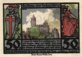 Német Birodalom/Weimari Köztársaság/ Rudelsburg D.N. 50Pf(5x) 5klf db, teljes sor T:I