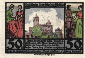 Német Birodalom/Weimari Köztársaság/ Rudelsburg D.N. 50Pf(5x) 5klf db, teljes sor T:I