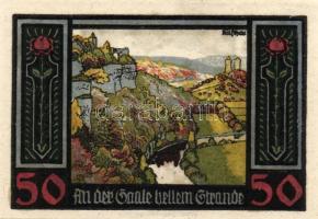 Német Birodalom/Weimari Köztársaság/ Rudelsburg D.N. 50Pf(5x) 5klf db, teljes sor T:I