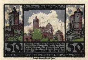 Német Birodalom/Weimari Köztársaság/ Rudelsburg D.N. 50Pf(5x) 5klf db, teljes sor T:I