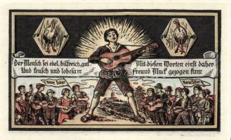 Német Birodalom/Weimari Köztársaság/ Kahla 1921. 25Pf + 50Pf + 75Pf 3klf db, teljes sor T:I