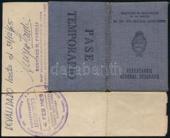 1964 argentin vasúti igazolvány első osztályra, kis szakadással