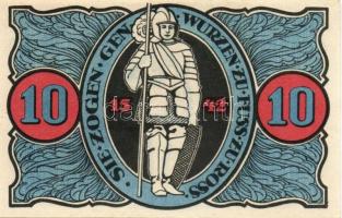 Német Birodalom/Weimari Köztársaság/ Torgau 1921. 5Pf + 10Pf + 25Pf + 50Pf 4klf db, teljes sor T:I