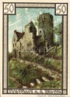 Német Birodalom/Weimari Köztársaság/ Treffurt 1921. 50Pf(6x) 6klf db, teljes sor T:I