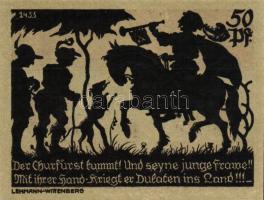 Német Birodalom/Weimari Köztársaság/ Schmiedeberg 1921. 50Pf(6x) 6klf db, teljes sor T:I