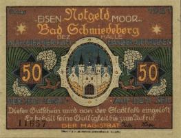 Német Birodalom/Weimari Köztársaság/ Schmiedeberg 1921. 50Pf(6x) 6klf db, teljes sor T:I