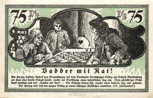 Német Birodalom/Weimari Köztársaság/ Stroebeck 1921. 25Pf + 50Pf + 75Pf 3klf db, teljes sor T:I