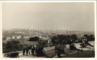 Budapest I. Budai vár, Anjou (Prímás) bástya, ágyúk a Hadtörténeti Múzeum előtt. photo