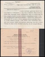 Vegyes papírrégiség, okmány tétel