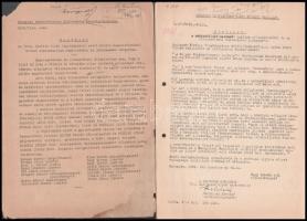 Vegyes papírrégiség, okmány tétel