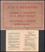 Vegyes papírrégiség, okmány tétel