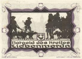 Német Birodalom/Weimari Köztársaság/ Liebenwerda 1921. 50Pf(6x) 6klf db, teljes sor T:I