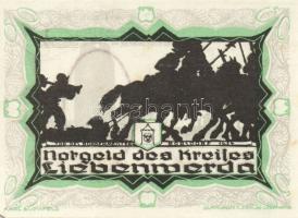 Német Birodalom/Weimari Köztársaság/ Liebenwerda 1921. 50Pf(6x) 6klf db, teljes sor T:I