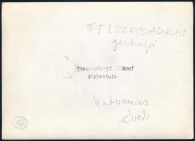 cca 1960 A Felszabadulás gőzhajó fedélzetén Kossa István nehézipari miniszter és küldöttsége 3 db fo...