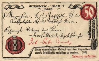 Német Birodalom/Weimari Köztársaság/ Mühlhausen 1921. 50Pf(5x) 5klf db, teljes sor T:I