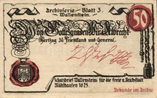 Német Birodalom/Weimari Köztársaság/ Mühlhausen 1921. 50Pf(5x) 5klf db, teljes sor T:I