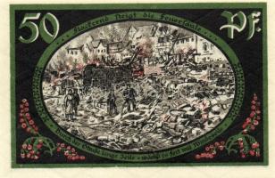 Német Birodalom/Weimari Köztársaság/ Wasungen 1921. 50Pf(4x) + 75Pf(2x) 6klf db, teljes sor T:I