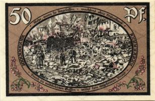 Német Birodalom/Weimari Köztársaság/ Wasungen 1921. 50Pf(4x) + 75Pf(2x) 6klf db, teljes sor T:I